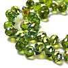 Electroplate Glass Beads Strands EGLA-D030-17A-3