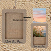 Rectangle with Word I Love You Mom Wood Hanging Photo Frame HJEW-SP0001-19B-5