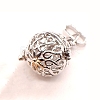 Brass Bead Cage Pendants KK-S751-005P-1-2