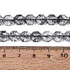 Transparent Crackle Glass Beads Strands GLAA-Q108-03A-11-4