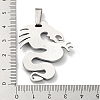 Ion Plating(IP) 304 Stainless Steel Pendants STAS-M329-01-4