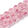 Luminous Handmade Glod Sand Lampwork Beads Strands LAMP-B028-03L-10mm-2