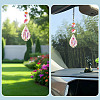 3Pcs Crystal Glass Hanging Sun Catcher AJEW-TADJ0001-08D-7