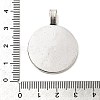 Flat Round Tibetan Style Alloy Pendant Cabochon Settings TIBEP-S293-051AS-LF-3