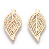 Rack Plating Brass Filigree Pendants KKC-T001-43KC-2