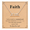 Mountain 201 Stainless Steel Mustard Seed Pendant Necklaces for Women WG511AE-04-1
