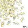 50Pcs Electroplate Glass Faceted Teardrop Beads EGLA-YW0005-17G-1