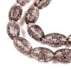 Transparent Crackle Glass Beads Strands GLAA-S192-B-010B-4