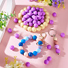 50Pcs Food Grade Eco-Friendly Silicone Beads SIL-TADJ0001-03B-6