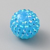 AB Color Plated Acrylic Rhinestone Beads KY-WH0001-039A-1