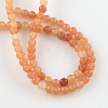 Natural Red Aventurine Round Beads Strands G-S148-8mm-2