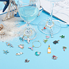 SUNNYCLUE DIY 18Pcs Ocean Style Glass Charms Kits DIY-SC0014-94-5