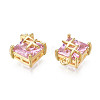 Brass Inlaid Cubic Zirconia Charms KK-N231-291B-3