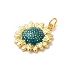 Rack Plating Brass Enamel Pendants KK-Z056-46G-02-2