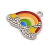 Alloy Enamel Pendants ENAM-M009-01A-P-2