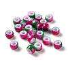 Spray Painted ABS Plastic European Beads KY-G033-02A-09-1