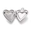 Non-Tarnish 316 Stainless Steel Locket Pendants X-STAS-Z010-03B-3
