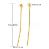 Brass Ball Head Pins KK-R020-06G-2