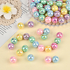 100Pcs Opaque Acrylic Beads OACR-PA0001-31C-7