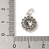 925 Sterling Silver Sunflower Charms STER-K180-03AS-3