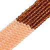 Transparent Glass Beads Strands GLAA-N074-01A-17-2