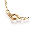 Brass Cable Chain Necklaces SW028-G-NF-2