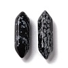 Natural Snowflake Obsidian Beads G-K330-48-2
