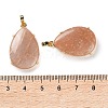 Natural Sunstone Pendants G-U002-01G-E-3