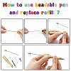 Plastic Beadable Pens AJEW-L082-A05-3