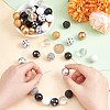1 Set Mixed Style Acrylic Round Beads Sets SACR-PH0001-52D-3