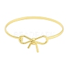 Brass Bowknot Bangles for Women BJEW-Z072-03G-02-2