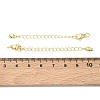 Brass Curb Chain Extender KK-G557-13G-3