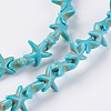 Synthetic Turquoise Beads Strands G-E456-06A-15mm-3