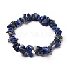 Natural Lapis Lazuli Chip Beads Stretch Bracelets BJEW-JB05765-06-1