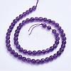 Natural Amethyst Bead Strands G-F422-02-6mm-2