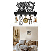 Wood & Iron Wall Mounted Hangers HJEW-WH0055-217-9