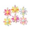 Transparent Resin Pendants RESI-A046-05C-2