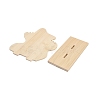 3-Slot Wood Necklace Organizer Display Stands ODIS-H006-02-3