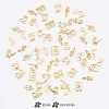15 Sets 5 Colors Notes Symbol Alloy Cabochons DIY-OC0008-21-4
