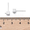 SHEGRACE Brass Cube Stud Earring Findings XGR0106P-121P-3