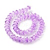 Transparent Glass Beads Strands LAMP-H061-01A-01-3