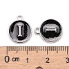 Platinum Plated Alloy Charms X-ENAM-S118-02I-P-3