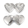 Non-Tarnish 316 Surgical Stainless Steel Locket Pendants STAS-C026-01P-4