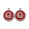 Platinum Plated Alloy Enamel Charms LS-ENAM-S118-03G-P-1