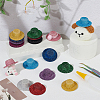 20Pcs 10 Colors EVA Round Fascinator Hat Base DIY-BC0015-78-4