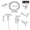 Stainless Steel Adjustable Wall Hooks AJEW-WH0018-88P-2