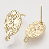 Brass Stud Earring Findings KK-T054-50G-NF-2