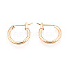 304 Stainless Steel Hoop Earrings EJEW-T048-25A-G-1