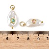 Natural Baroque Keshi Pearl Pendants PALLOY-JF05929-3