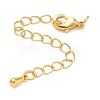 Teardrop Brass End with Chains KK-H532-10A-G-1